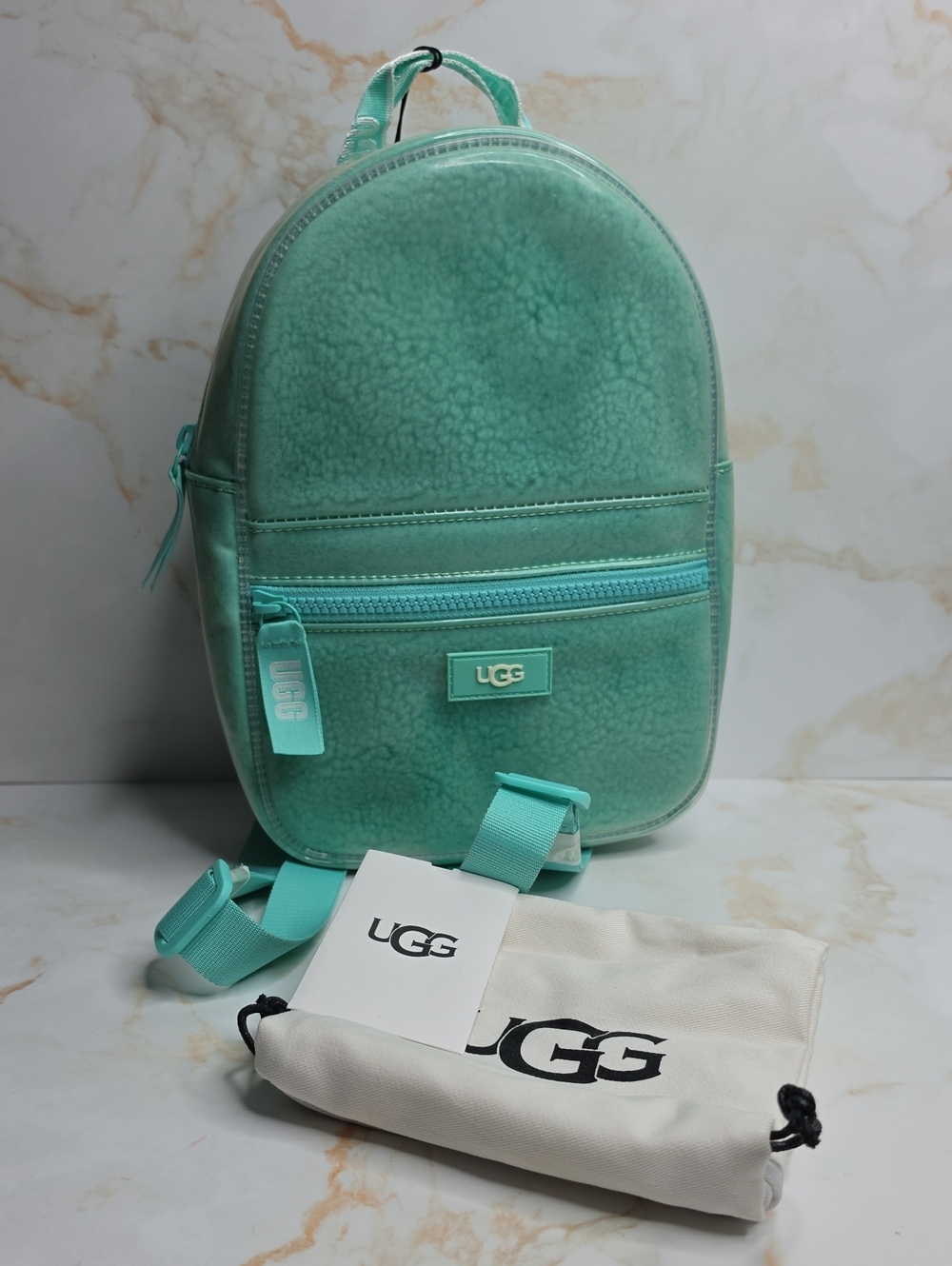 UGG dannie II mini backpack clear color TDP blue green new